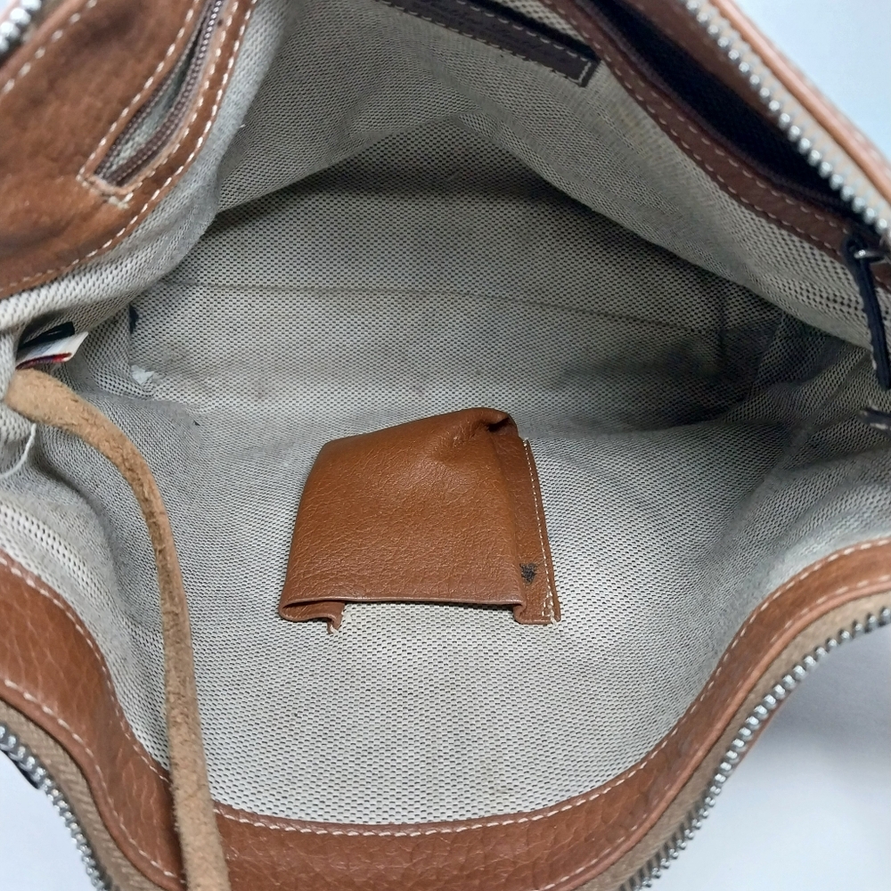 Dooney & Bourke All Weather Leather 2 Shoulder Brown Pebble Tote Bag - Picture 2 of 16